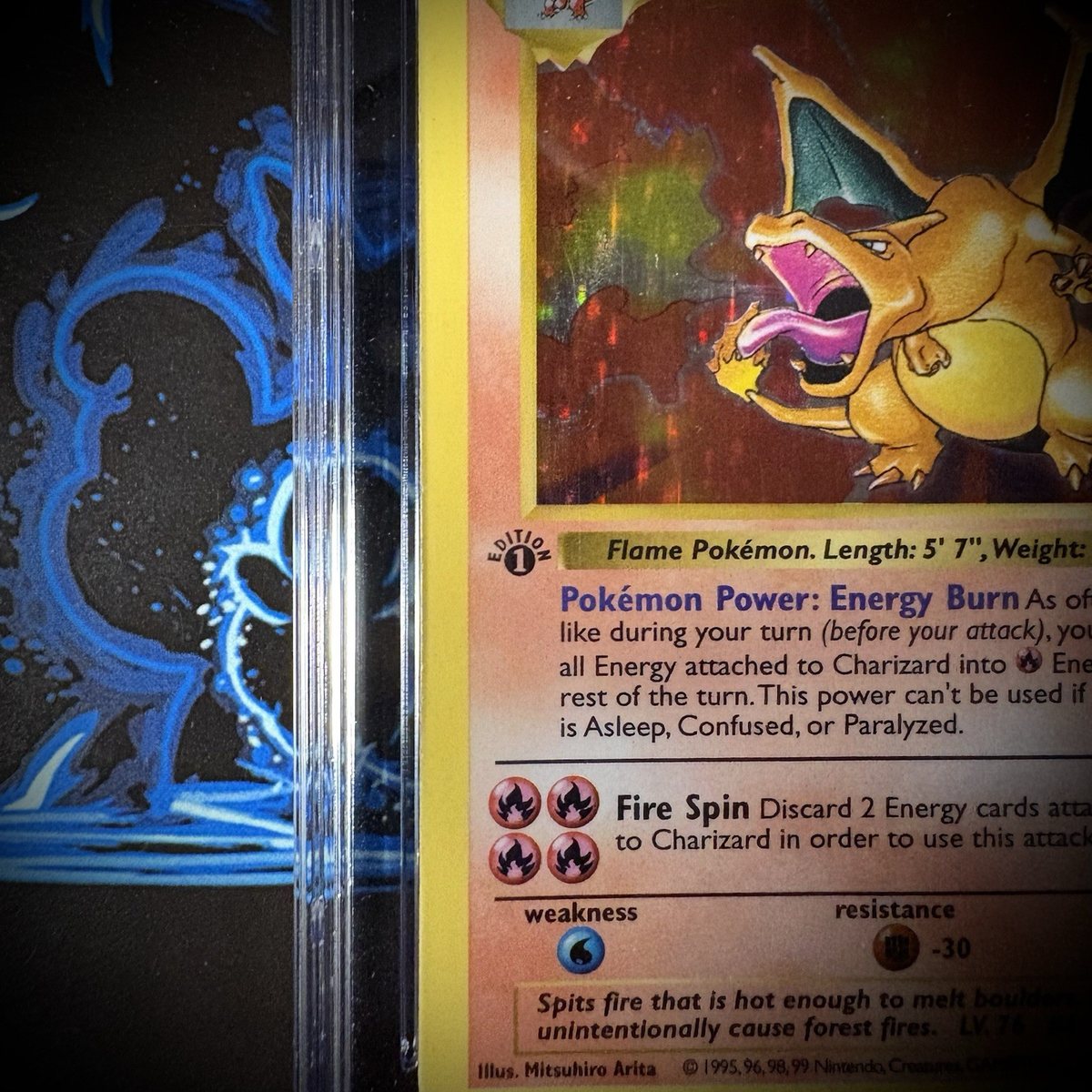 1999 Pokemon 1st Edition Base Set Charizard Holo CGC 6.5 Shadowless #4/102 – Photo 3